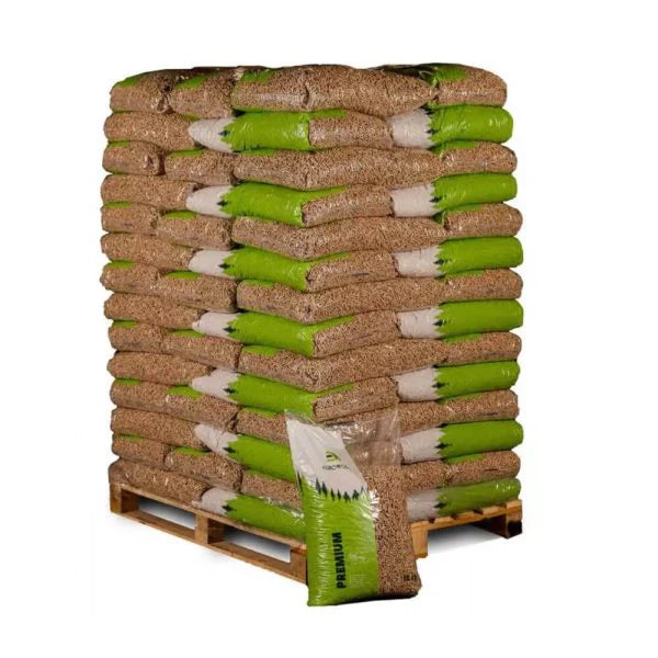 Pellets de madeira de faia 60 sacos x 15 kg